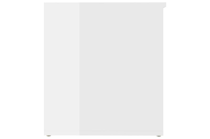 opbevaringskiste 84x42x46 cm spånplade hvid højglans - Hvid - Opbevaring - Opbevaringsmøbler - Kister