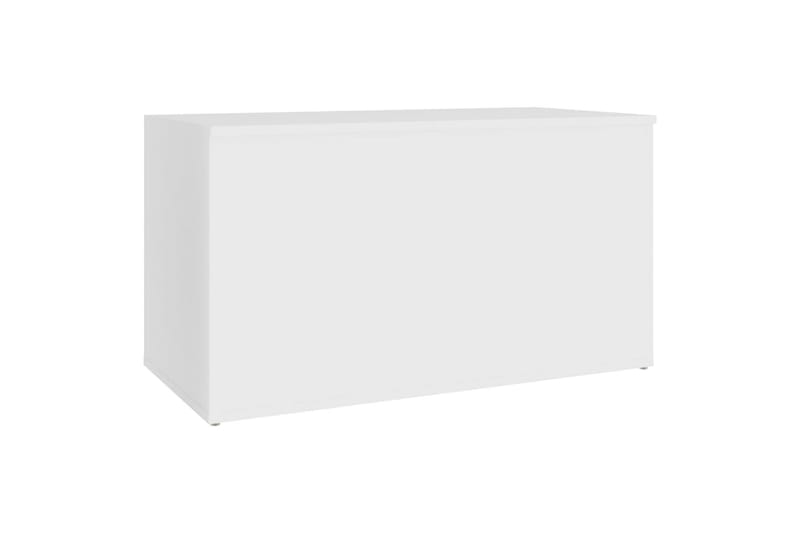 opbevaringskiste 84x42x46 cm spånplade hvid - Hvid - Kister