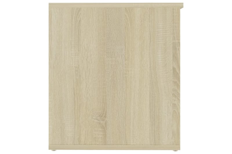 opbevaringskiste 84x42x46 cm spånplade sonoma-eg - Brun - Kister