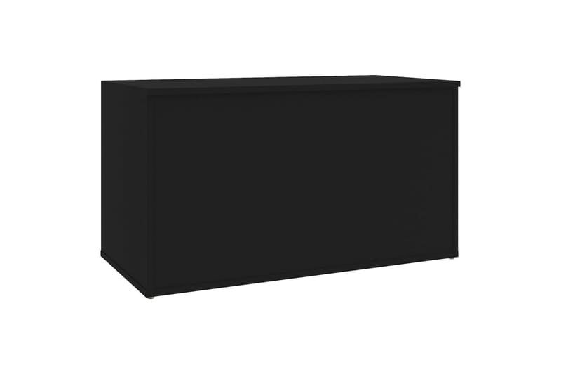 opbevaringskiste 84x42x46 cm spånplade sort - Sort - Opbevaring - Opbevaringsmøbler - Kister