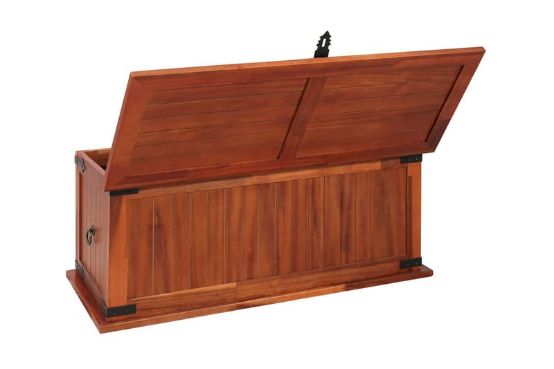 Opbevaringskiste 90 X 45 X 40 Cm Massivt Akacietræ - Brun - Opbevaring - Opbevaringsmøbler - Kister
