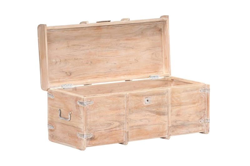 Opbevaringskiste 90x40x40 cm massivt akacietræ - Opbevaring - Opbevaringsmøbler - Kister
