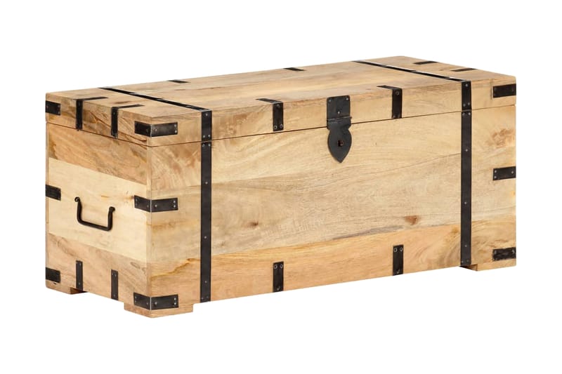 Opbevaringskiste 90X40X40 cm Massivt Mangotræ - Brun - Opbevaring - Opbevaringsmøbler - Kister
