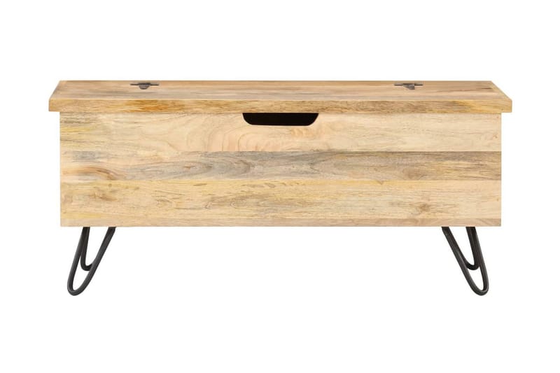 Opbevaringskiste 90X40X45 cm Massivt Mangotræ - Brun - Opbevaring - Opbevaringsmøbler - Kister