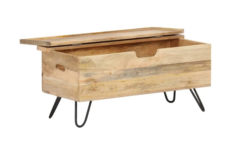 Opbevaringskiste 90X40X45 cm Massivt Mangotræ - Brun - Opbevaring - Opbevaringsmøbler - Kister