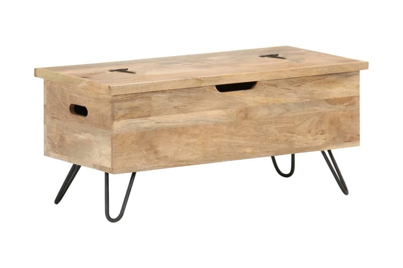Opbevaringskiste 90X40X45 cm Massivt Mangotræ - Brun - Opbevaring - Opbevaringsmøbler - Kister