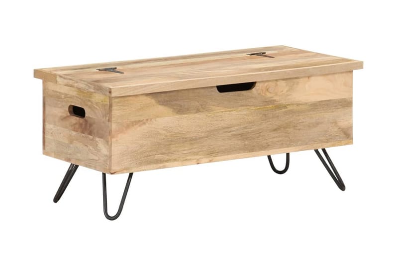 Opbevaringskiste 90X40X45 cm Massivt Mangotræ - Brun - Opbevaring - Opbevaringsmøbler - Kister