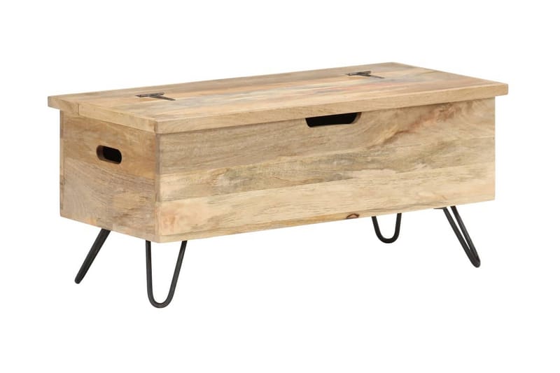 Opbevaringskiste 90X40X45 cm Massivt Mangotræ - Brun - Opbevaring - Opbevaringsmøbler - Kister