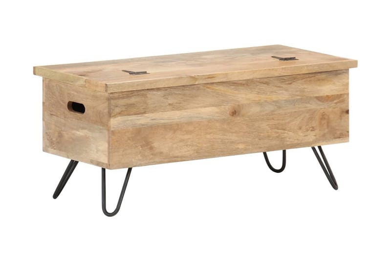 Opbevaringskiste 90X40X45 cm Massivt Mangotræ - Brun - Opbevaring - Opbevaringsmøbler - Kister