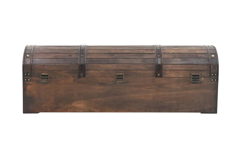 Opbevaringskiste Massivt Træ Vintagestil 120 X 30 X 40 Cm - Brun - Opbevaring - Opbevaringsmøbler - Kister