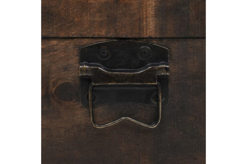 Opbevaringskiste Massivt Træ Vintagestil 120 X 30 X 40 Cm - Brun - Opbevaring - Opbevaringsmøbler - Kister