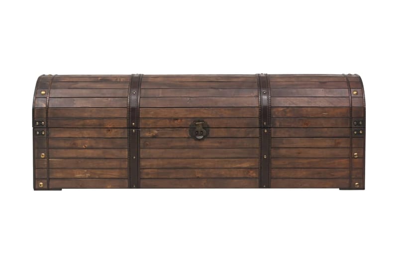Opbevaringskiste Massivt Træ Vintagestil 120 X 30 X 40 Cm - Brun - Opbevaring - Opbevaringsmøbler - Kister