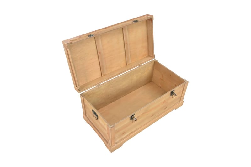 Opbevaringskiste Med Hynde 80 X 40 X 40 Cm Mdf - Brun - Opbevaring - Opbevaringsmøbler - Kister