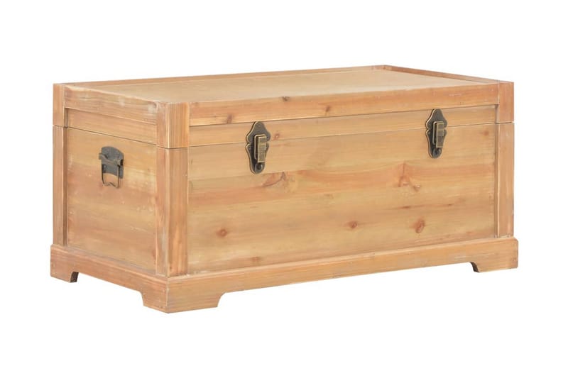 Opbevaringskiste Med Hynde 80 X 40 X 40 Cm Mdf - Brun - Opbevaring - Opbevaringsmøbler - Kister