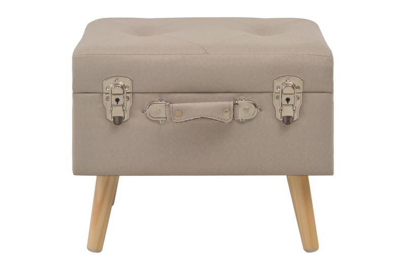 Opbevaringstaburet Stof 40 Cm Beige - Beige - Opbevaring - Opbevaringsmøbler - Kister