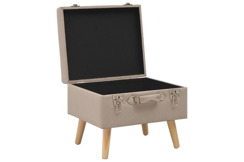 Opbevaringstaburet Stof 40 Cm Beige - Beige - Opbevaring - Opbevaringsmøbler - Kister