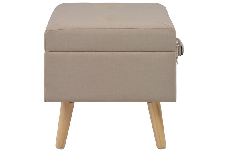 Opbevaringstaburet Stof 40 Cm Beige - Beige - Opbevaring - Opbevaringsmøbler - Kister