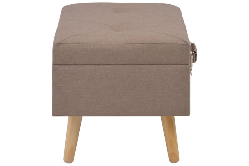 Opbevaringstaburet Stof 40 Cm Brun - Brun - Opbevaring - Opbevaringsmøbler - Kister