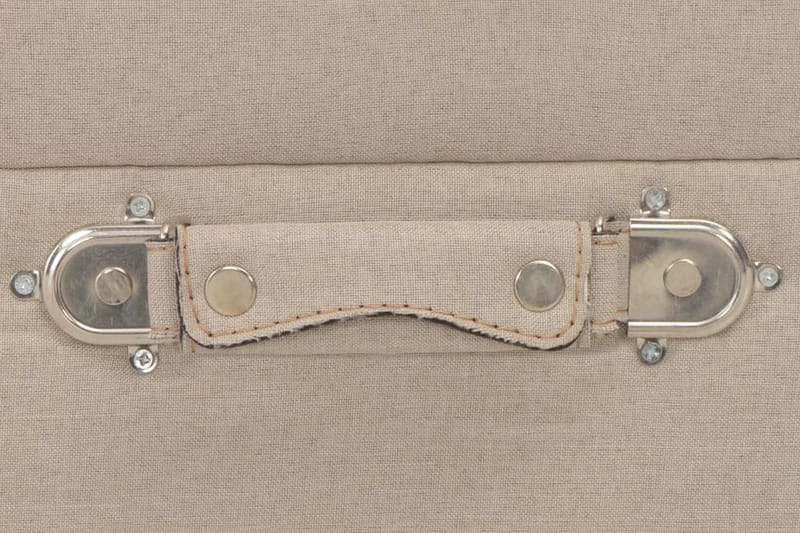 Opbevaringstaburetter 3 Stk. Stof Beige - Beige - Opbevaring - Opbevaringsmøbler - Kister