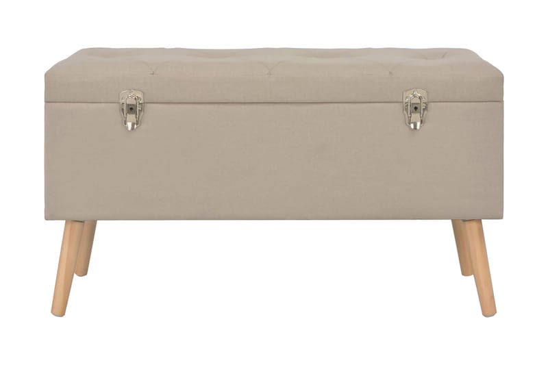Opbevaringstaburetter 3 Stk. Stof Beige - Beige - Opbevaring - Opbevaringsmøbler - Kister