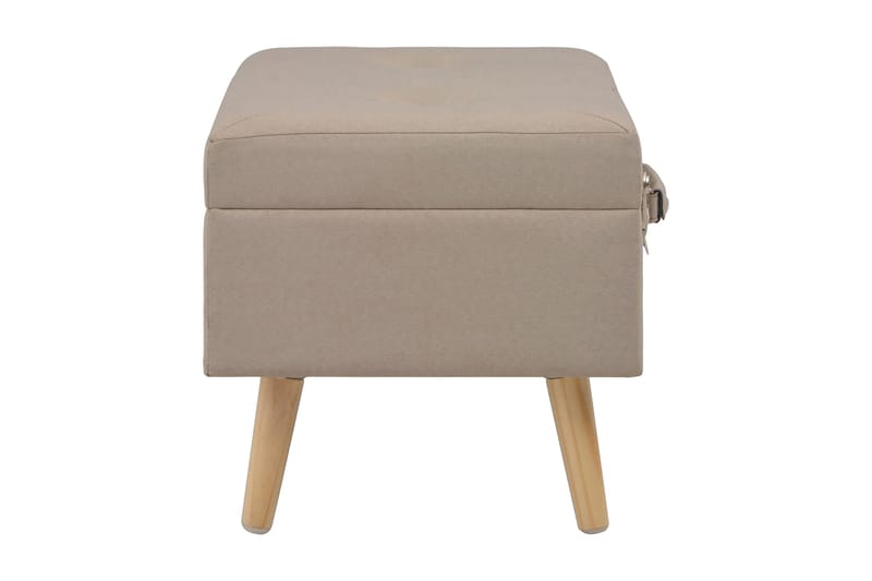 Opbevaringstaburetter 3 Stk. Stof Beige - Beige - Opbevaring - Opbevaringsmøbler - Kister