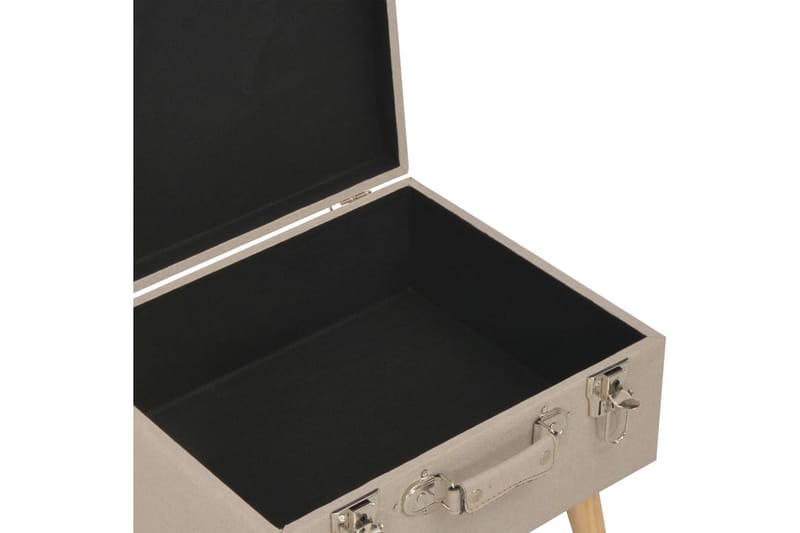 Opbevaringstaburetter 3 Stk. Stof Beige - Beige - Opbevaring - Opbevaringsmøbler - Kister