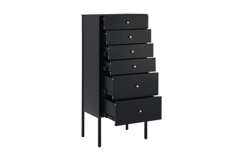 Rockvae Kommode 50 cm - Sort - Opbevaring - Opbevaringsmøbler - Kister