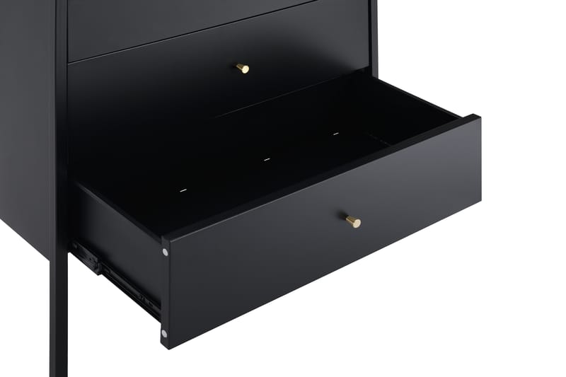 Rockvae Kommode 75 cm - Sort - Opbevaring - Opbevaringsmøbler - Kister