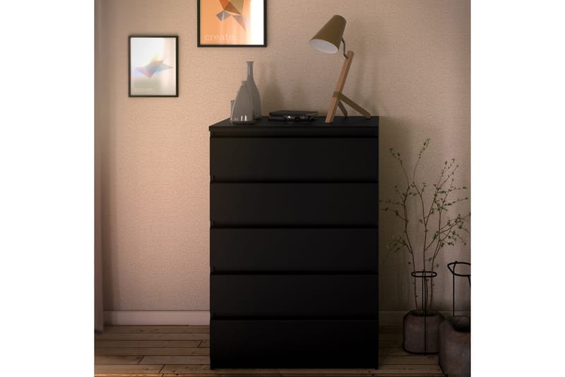 Øvrige kommoder Tvilum Naia Kommode med 5 skuffer Svart - Opbevaring - Opbevaringsmøbler - Kommode