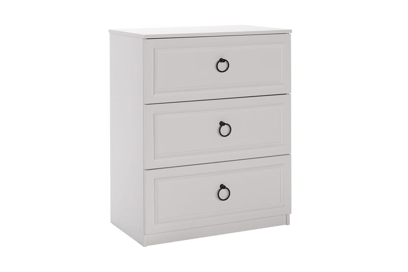 Ajra Kommode 72x93 cm Hvid - Hanah Home - Opbevaring - Opbevaringsmøbler - Kommode - Entrékommode