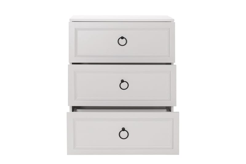 Ajra Kommode 72x93 cm Hvid - Hanah Home - Opbevaring - Opbevaringsmøbler - Kommode - Entrékommode