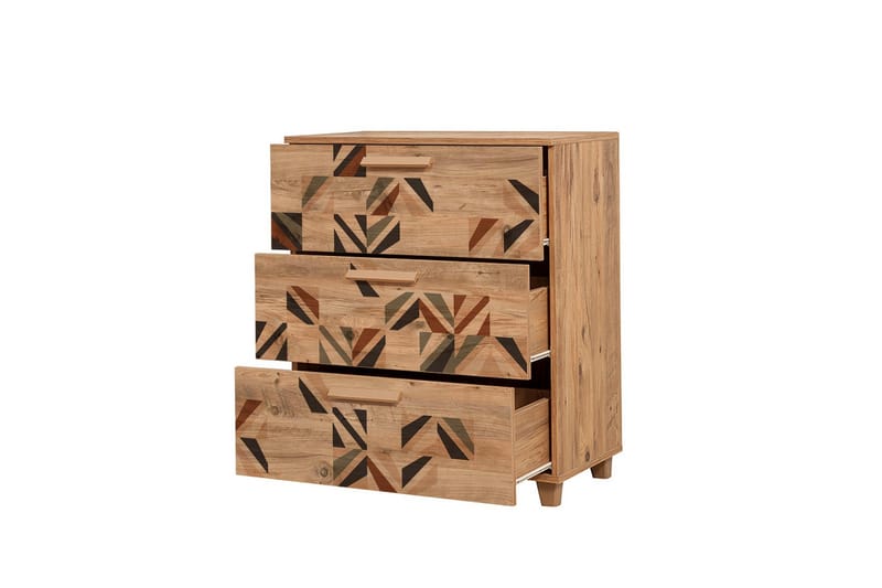 Leva Kommode 80x95 cm Brun - Hanah Home - Opbevaring - Opbevaringsmøbler - Kommode - Entrékommode