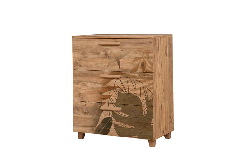 Leva Kommode 80x95 cm Brun - Hanah Home - Opbevaring - Opbevaringsmøbler - Kommode - Entrékommode