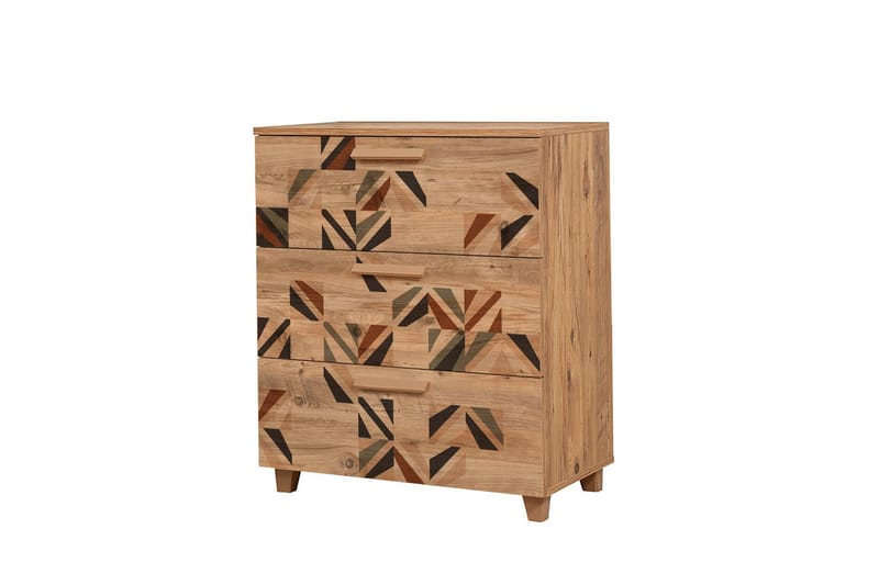 Leva Kommode 80x95 cm Brun - Hanah Home - Opbevaring - Opbevaringsmøbler - Kommode - Entrékommode