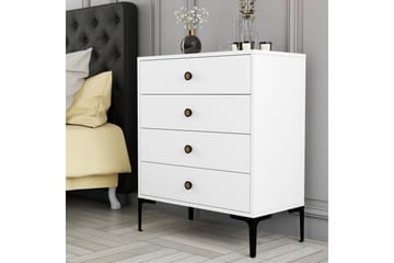 Ameias Kommode 76x90,7 cm Hvid - Hanah Home - Opbevaring - Opbevaringsmøbler - Kommode - Entrékommode