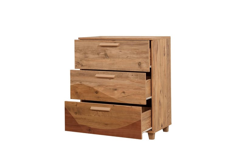 Leva Kommode 80x95 cm Brun - Hanah Home - Opbevaring - Opbevaringsmøbler - Kommode - Entrékommode