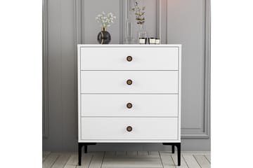 Ameias Kommode 76x90,7 cm Hvid - Hanah Home - Opbevaring - Opbevaringsmøbler - Kommode - Entrékommode
