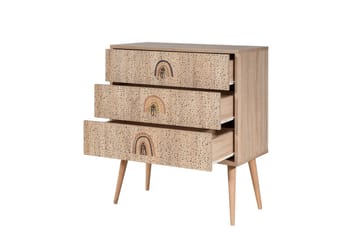 Bertoaria Kommode 80x89 cm Brun - Hanah Home - Opbevaring - Opbevaringsmøbler - Kommode - Entrékommode