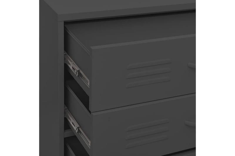 kommode 80x35x101,5 cm Antracitgrå - Antracit - Opbevaring - Opbevaringsmøbler - Kommode - Entrékommode