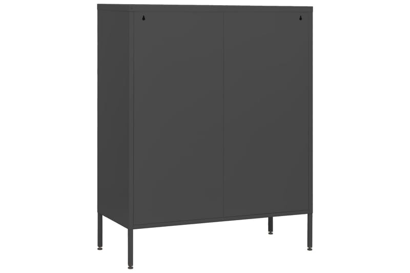 kommode 80x35x101,5 cm Antracitgrå - Antracit - Entréopbevaring - Entrékommode - Kommode