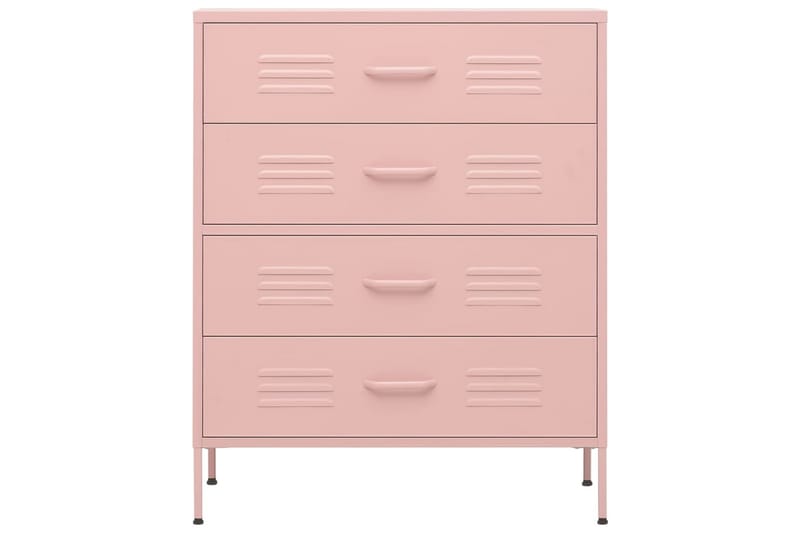 kommode 80x35x101,5 cm Lyserød - Lyserød - Opbevaring - Opbevaringsmøbler - Kommode - Entrékommode