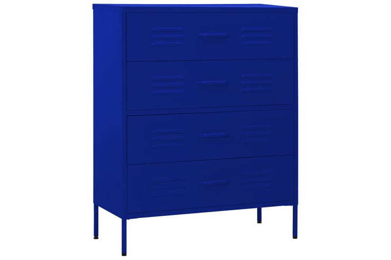 kommode 80x35x101,5 cm Marineblå - Blå - Opbevaring - Opbevaringsmøbler - Kommode - Entrékommode