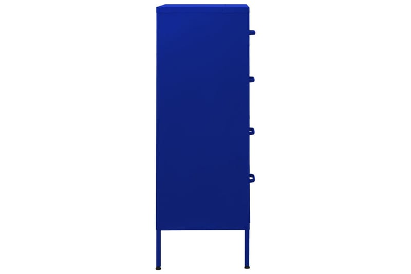 kommode 80x35x101,5 cm Marineblå - Blå - Entréopbevaring - Entrékommode - Kommode