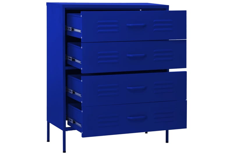 kommode 80x35x101,5 cm Marineblå - Blå - Opbevaring - Opbevaringsmøbler - Kommode - Entrékommode