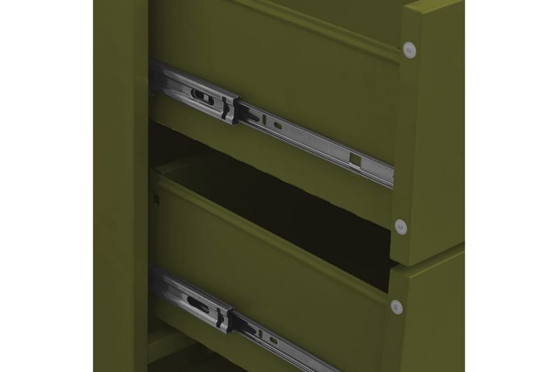 kommode 80x35x101,5 cm olivengrøn - Grøn - Opbevaring - Opbevaringsmøbler - Kommode - Entrékommode