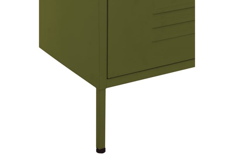 kommode 80x35x101,5 cm olivengrøn - Grøn - Opbevaring - Opbevaringsmøbler - Kommode - Entrékommode