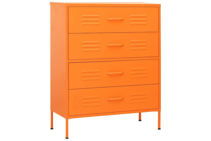 kommode 80x35x101,5 cm Orange - Orange - Opbevaring - Opbevaringsmøbler - Kommode - Entrékommode