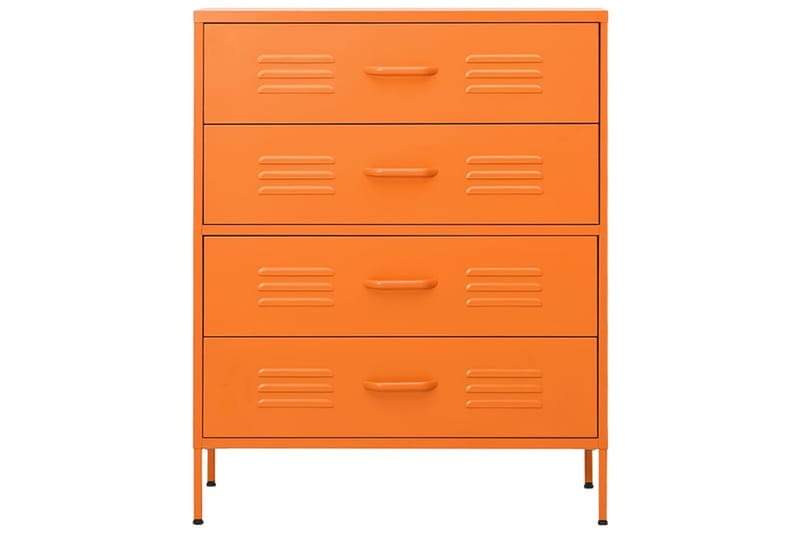 kommode 80x35x101,5 cm Orange - Orange - Opbevaring - Opbevaringsmøbler - Kommode - Entrékommode
