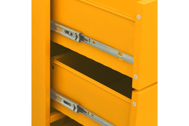 kommode 80x35x101,5 cm Sennepsgul - Gul - Opbevaring - Opbevaringsmøbler - Kommode - Entrékommode