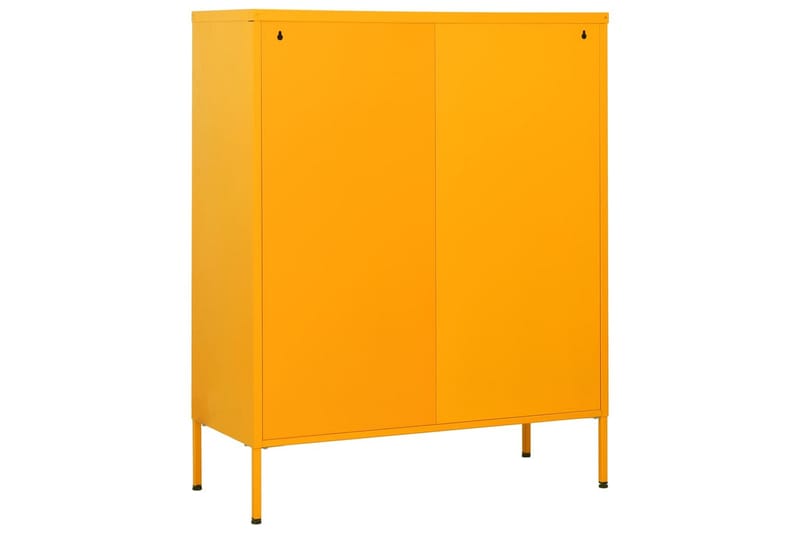 kommode 80x35x101,5 cm Sennepsgul - Gul - Opbevaring - Opbevaringsmøbler - Kommode - Entrékommode